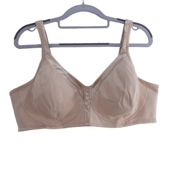 Playtex 18 Hour Ultimate Shoulder Comfort Wireless Bra Beige Size 46B 4693 - Picture 1 of 5